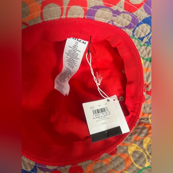 New Coach pride Rainbow Signature Bucket Hat c9919 coach retail - Picture 5 of 5